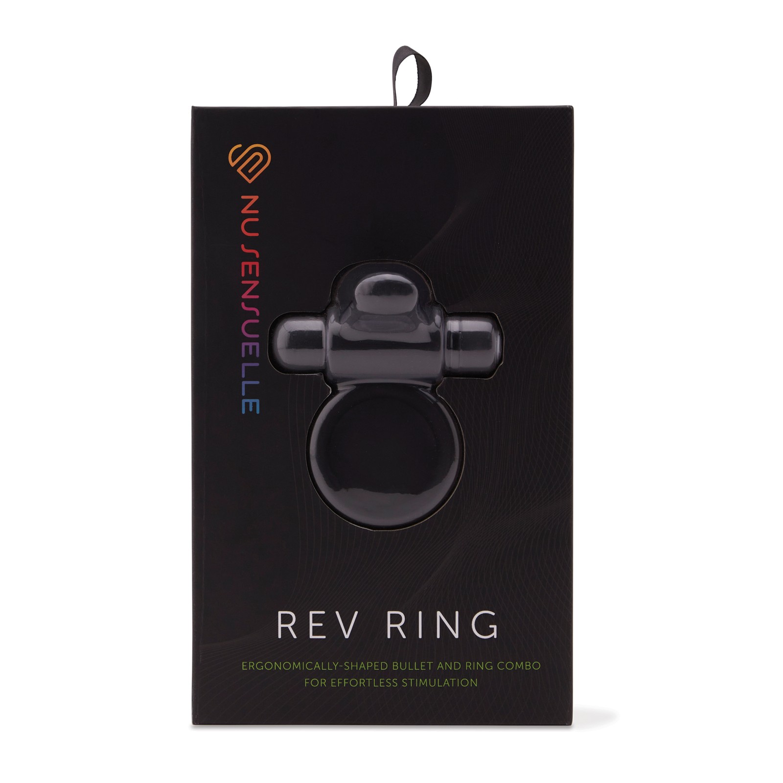 Anillo Bullet de Silicona Nu Sensuelle Rev 7 Funciones Negro