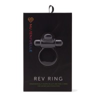 Anillo Bullet de Silicona Nu Sensuelle Rev 7 Funciones Negro