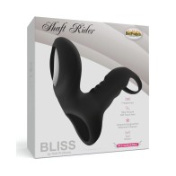 Bliss Shaft Rider Anillo Vibrador y Funda Negro