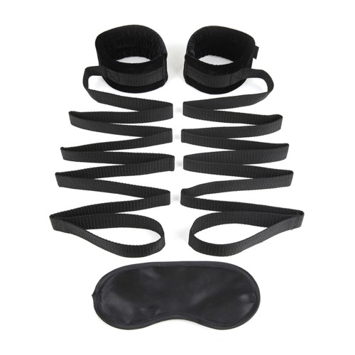 Lux Fetish Bondage Bed Strap System - 2 pc Set