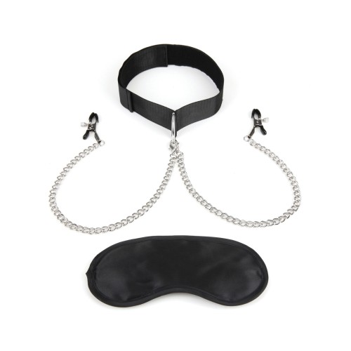 Lux Fetish Adjustable Collar Nipple Clamps