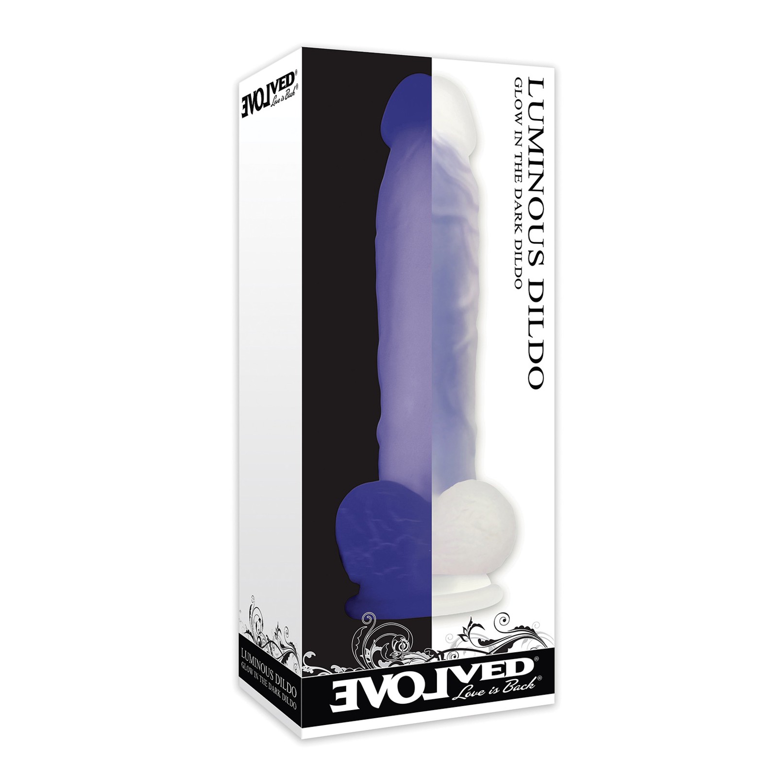 Evolved Dildo Luminiscente No Vibrante Púrpura