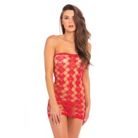 Vestido Tubo Reina de Corazones Rene Rofe Rojo O/S