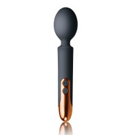 Rocks Off Oriel Rechargeable Wand - Black for Couples