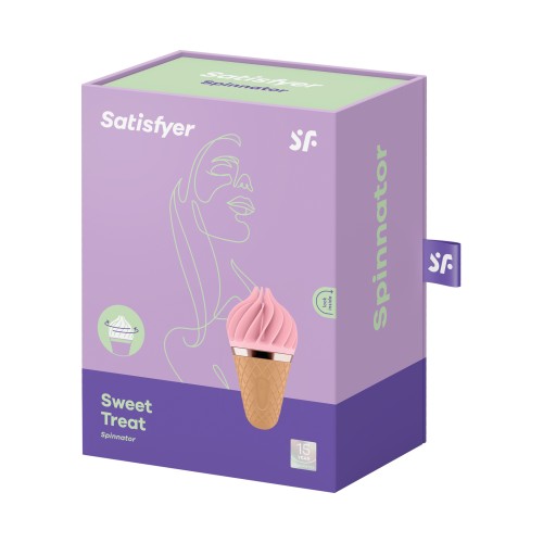 Satisfyer Sweet Treat Clitoral Stimulator Pink Brown