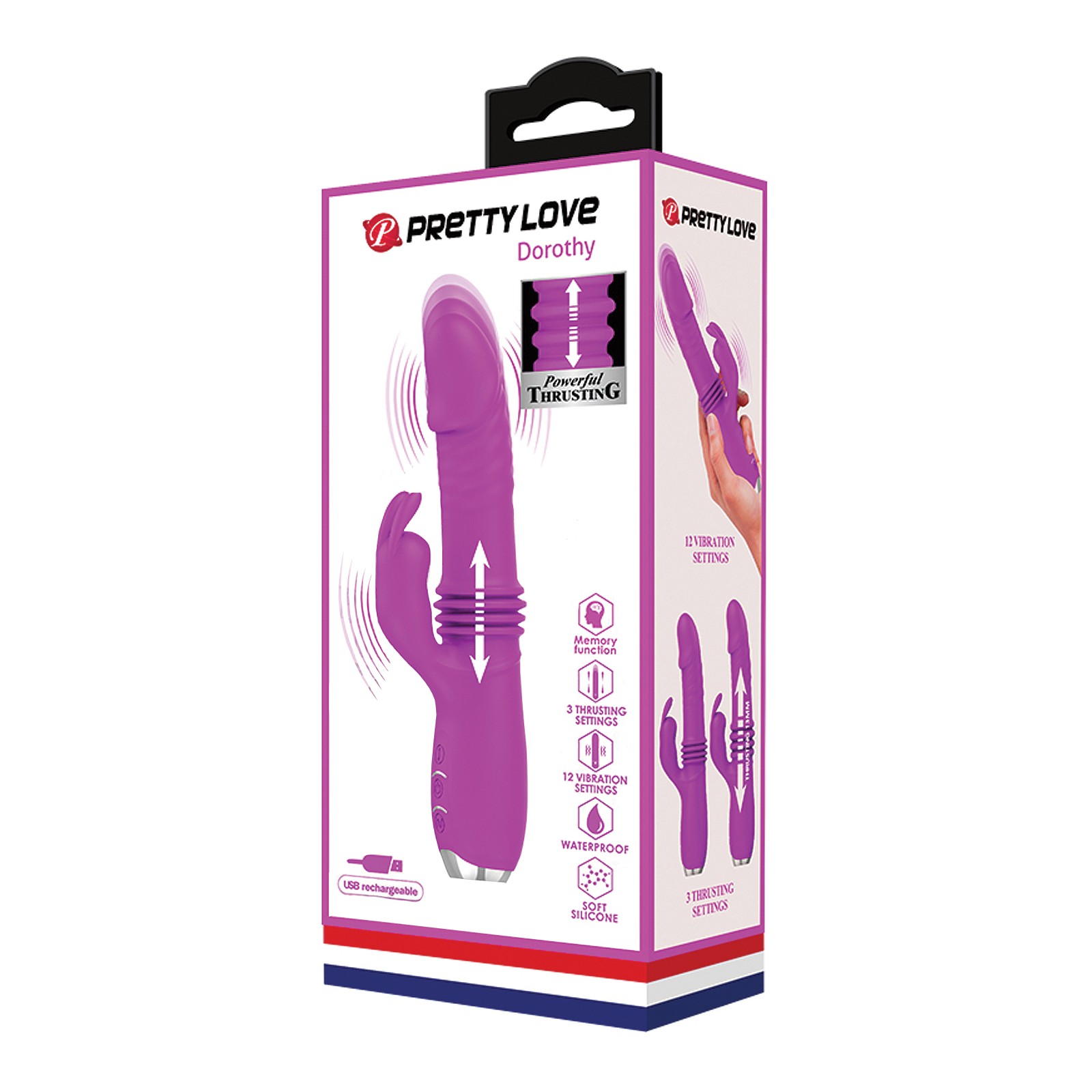 Conejito Vibrador Dorothy Thrusting Fucsia