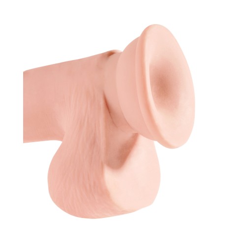 King Cock Plus 7.5" Dildo de Triple Densidad con Testículos