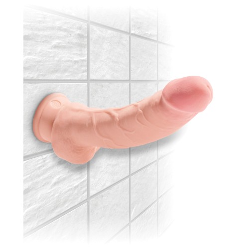 King Cock Plus 8" Cock de Triple Densidad con Testículos