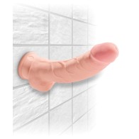 King Cock Plus 8" Cock de Triple Densidad con Testículos