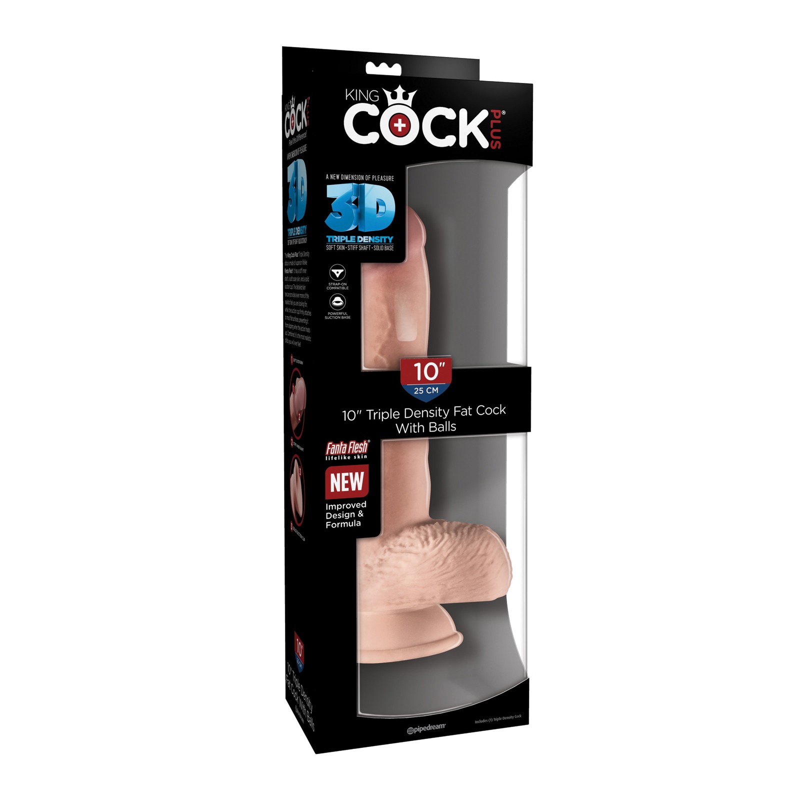 King Cock Plus 10 Pene Triple Densidad Testículos