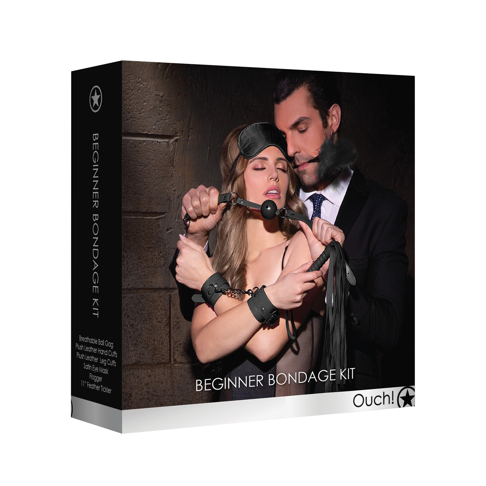 Shots Ouch Beginners Bondage Kit Black