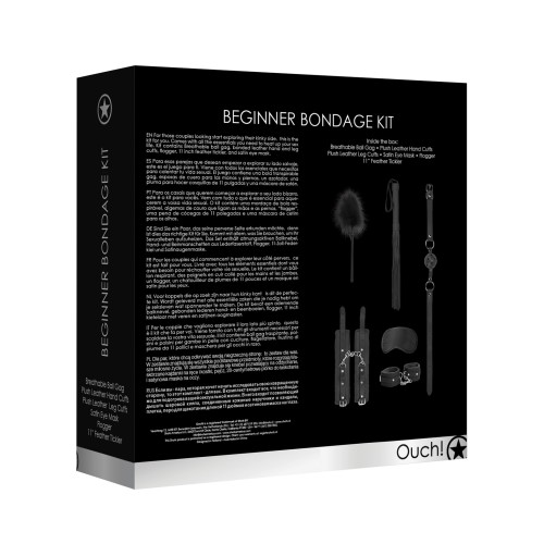 Shots Ouch Beginners Bondage Kit Black