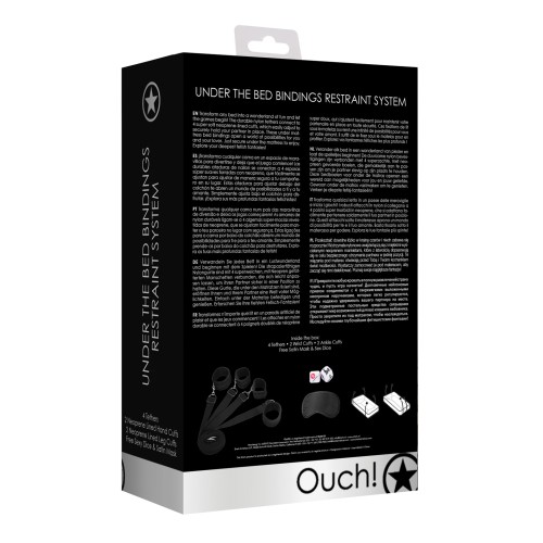 Shots Ouch Bed Restraint System Black