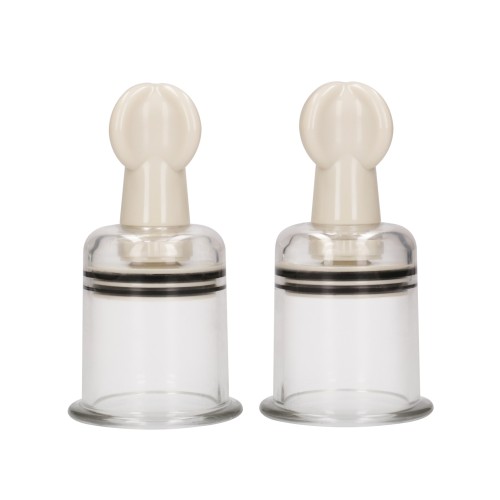 Shots Pumped Nipple Suctions Set - Large