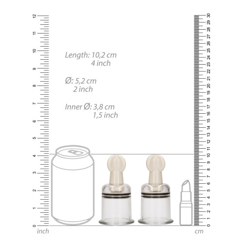 Shots Pumped Nipple Suctions Set - Large