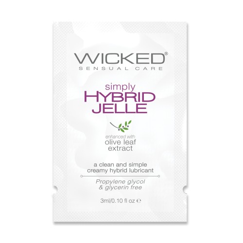 Lubricante Wicked Simply Hybrid Jelle .1 oz