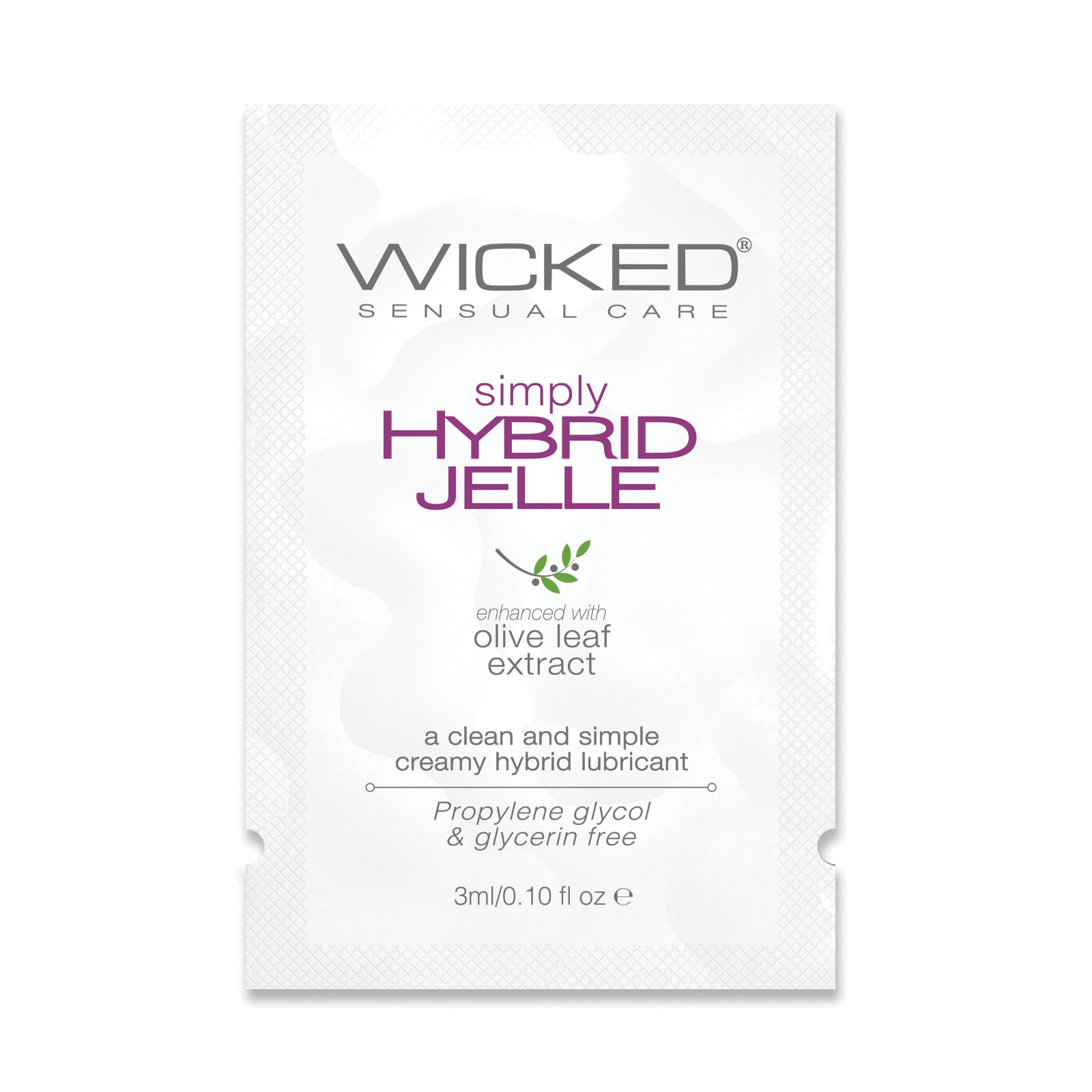 Lubricante Wicked Simply Hybrid Jelle .1 oz