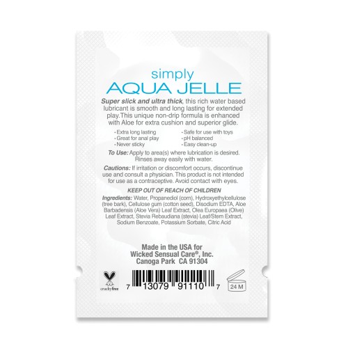 Wicked Sensual Care Simply Aqua Jelle - .1 oz