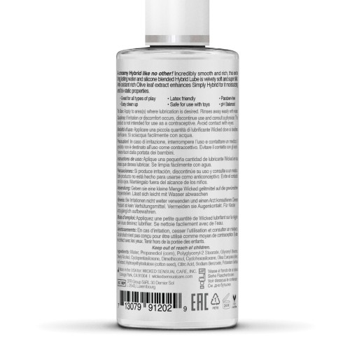 Lubricante Híbrido Wicked Sensual Care 2.3 oz