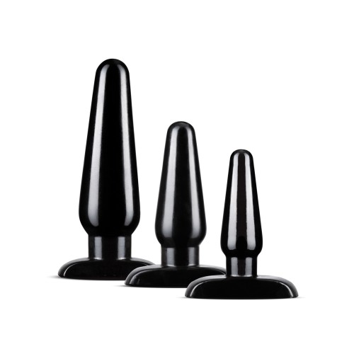 Blush Anal Adventures Basic Plug Kit - Black