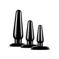 Kit de Plug Anal Blush Adventures Basic - Negro