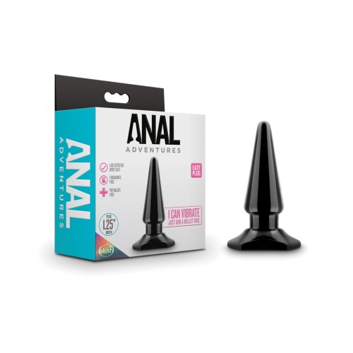 Blush Anal Adventures Easy Plug in Black