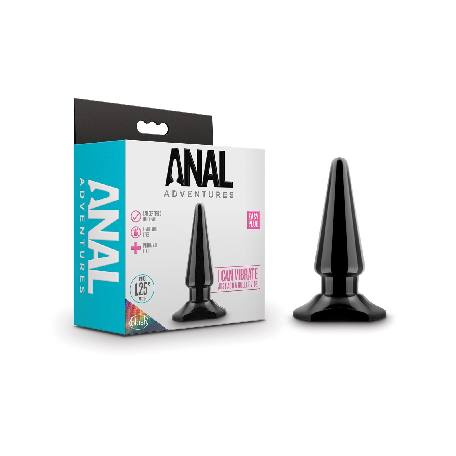 Blush Anal Adventures Easy Plug in Black