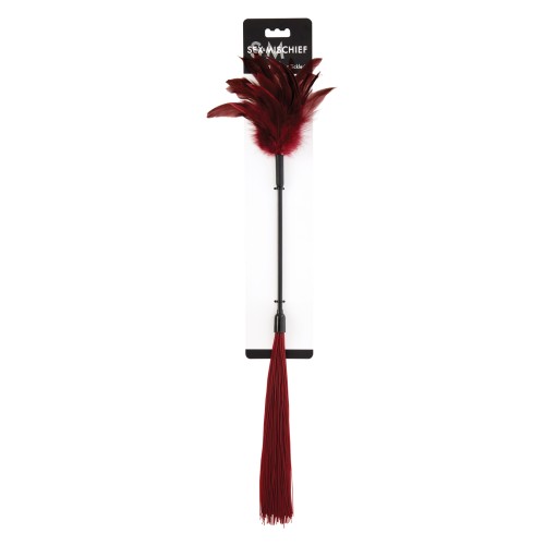 Sex Mischief Enchanted Feather Tickler Burgundy