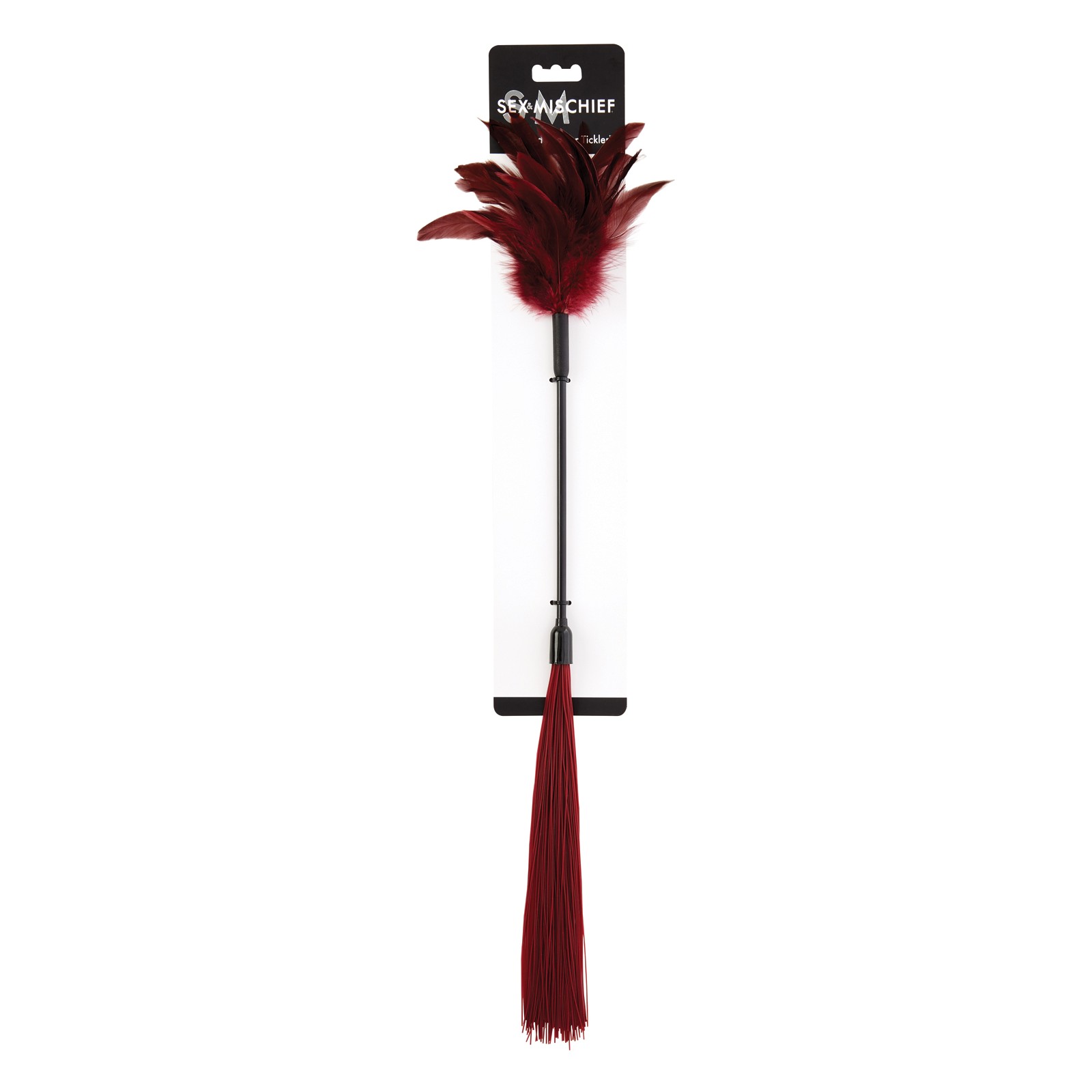 Sex Mischief Enchanted Feather Tickler Burgundy