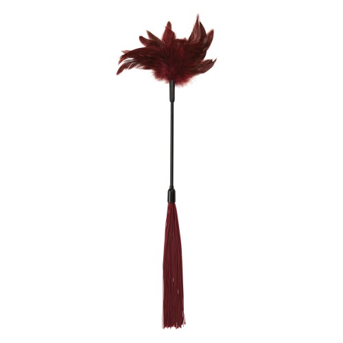 Sex Mischief Enchanted Feather Tickler Burgundy