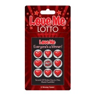 Love Me Lotto Scratch-Off Tickets for Couples