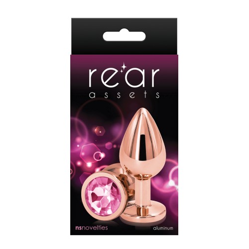 Rear Assets Rose Gold Medium Anal Toy - Pink