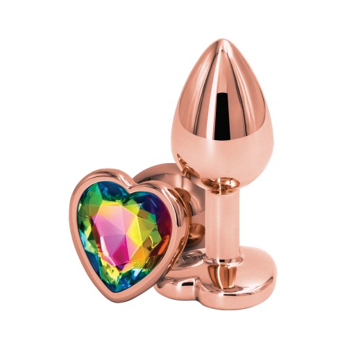 Rear Assets Rose Gold Heart Anal Toy for Sensual Stimulation