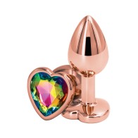 Rear Assets Rose Gold Heart Anal Toy for Sensual Stimulation