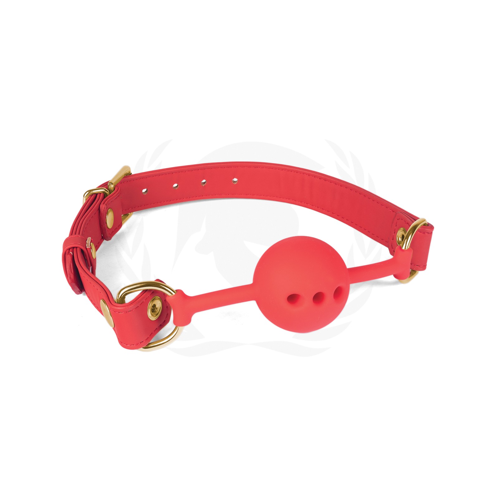 Spartacus Silicone Ball Gag with Red Straps