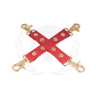 Hog Tie de PU Spartacus - Accesorio de Bondage Elegante