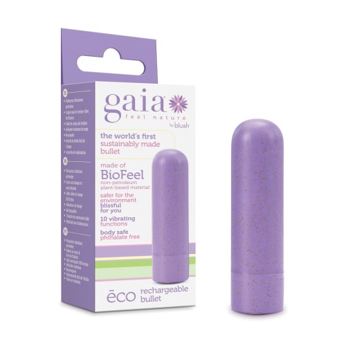 Vibrador Bullet Recargable Gaia Eco de Blush en Lila