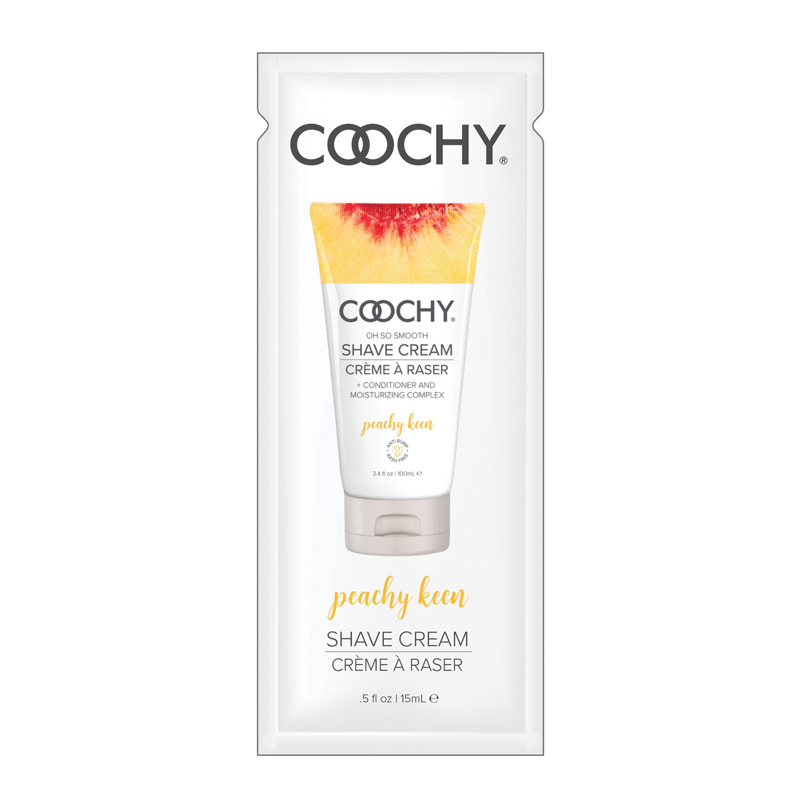 COOCHY Rash Free Shave Cream - Peach Scented