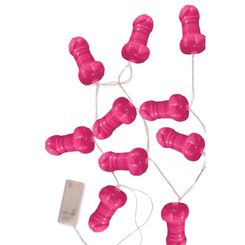 Luces de Fiesta en Forma de Pene Rosa