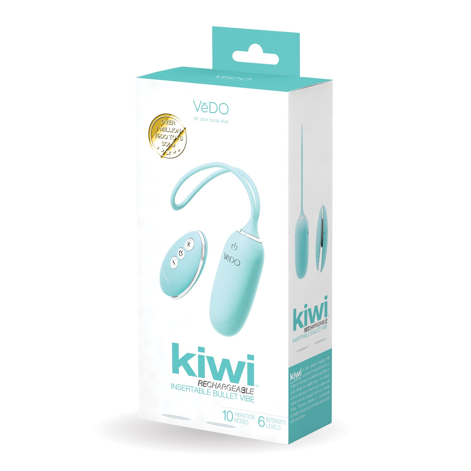 VeDO KIWI Rechargeable Bullet Tease Me Turquoise