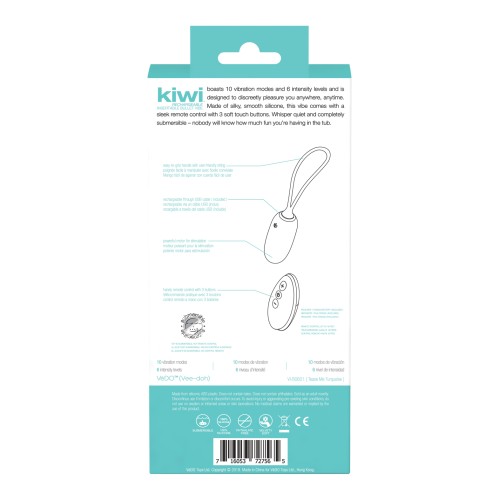 VeDO KIWI Rechargeable Bullet Tease Me Turquoise