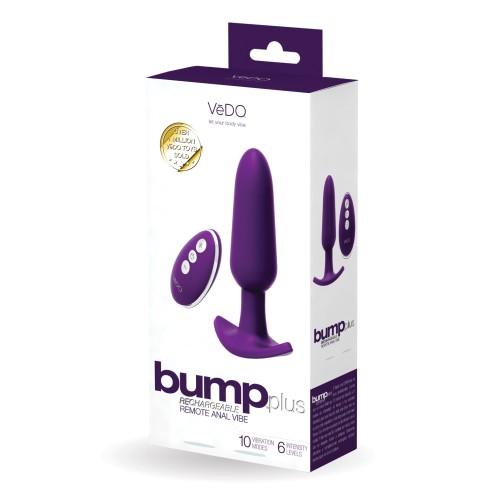 VeDO Bump Plus Vibe Anal Control Remoto