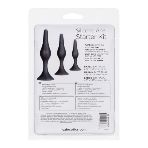 Silicone Anal Starter Kit for Beginners