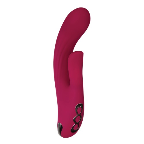 Evolved Red Dream Dual Stim Vibrator - Pleasure Awaits