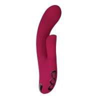 Evolved Red Dream Dual Stim Vibrator - Pleasure Awaits