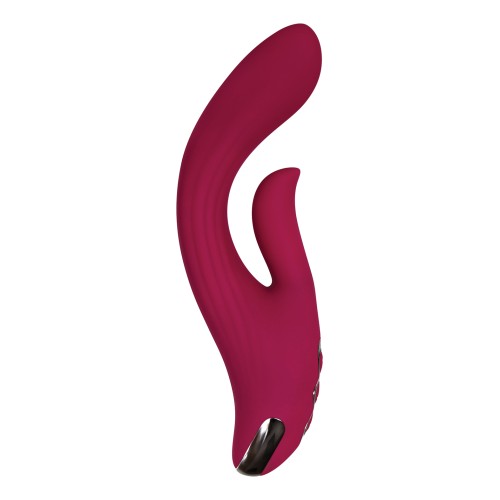 Evolved Red Dream Dual Stim Vibrator - Pleasure Awaits