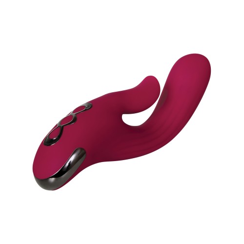 Evolved Red Dream Dual Stim Vibrator - Pleasure Awaits