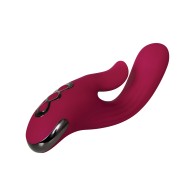 Evolved Red Dream Dual Stim Vibrator - Pleasure Awaits