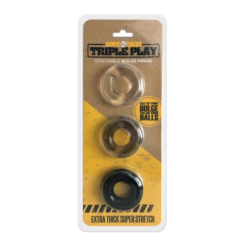 Boneyard Triple Play Cock Ring Set for Enhanced Performance