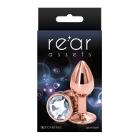 Rear Assets Rose Gold Small Anal Plug